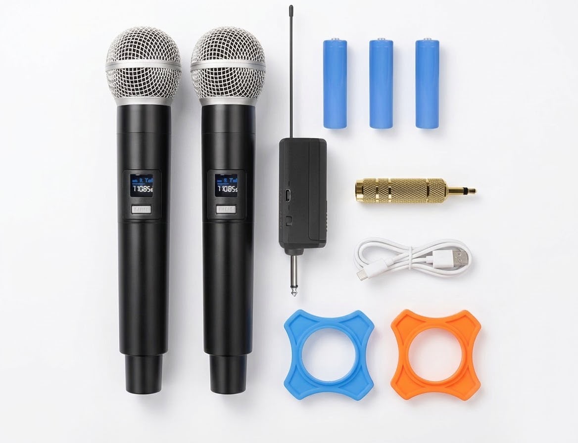 Micrófonos recargables inalámbricos